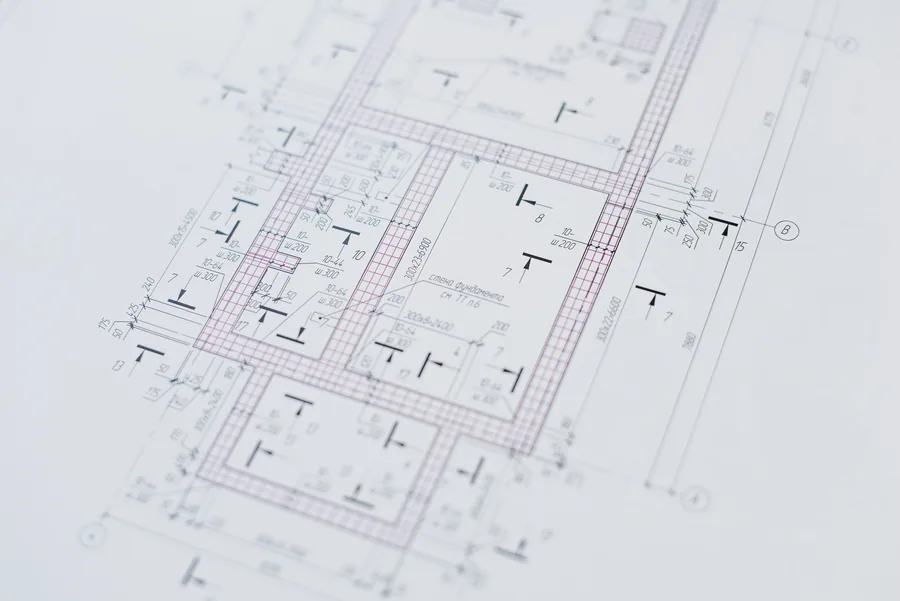 A measured site plan drawn to scale